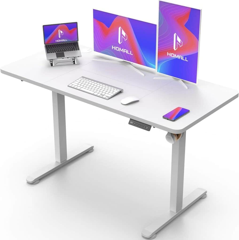 Avis sur le bureau électrique Homall 120cm : un design pratique et sécurisé