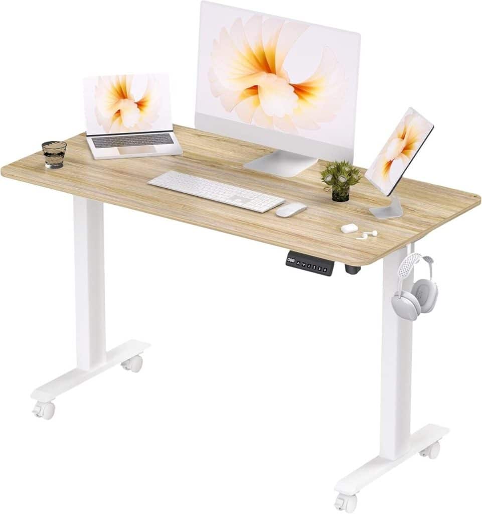 Test du bureau assis-debout électrique BEXEVUE 100x60 cm