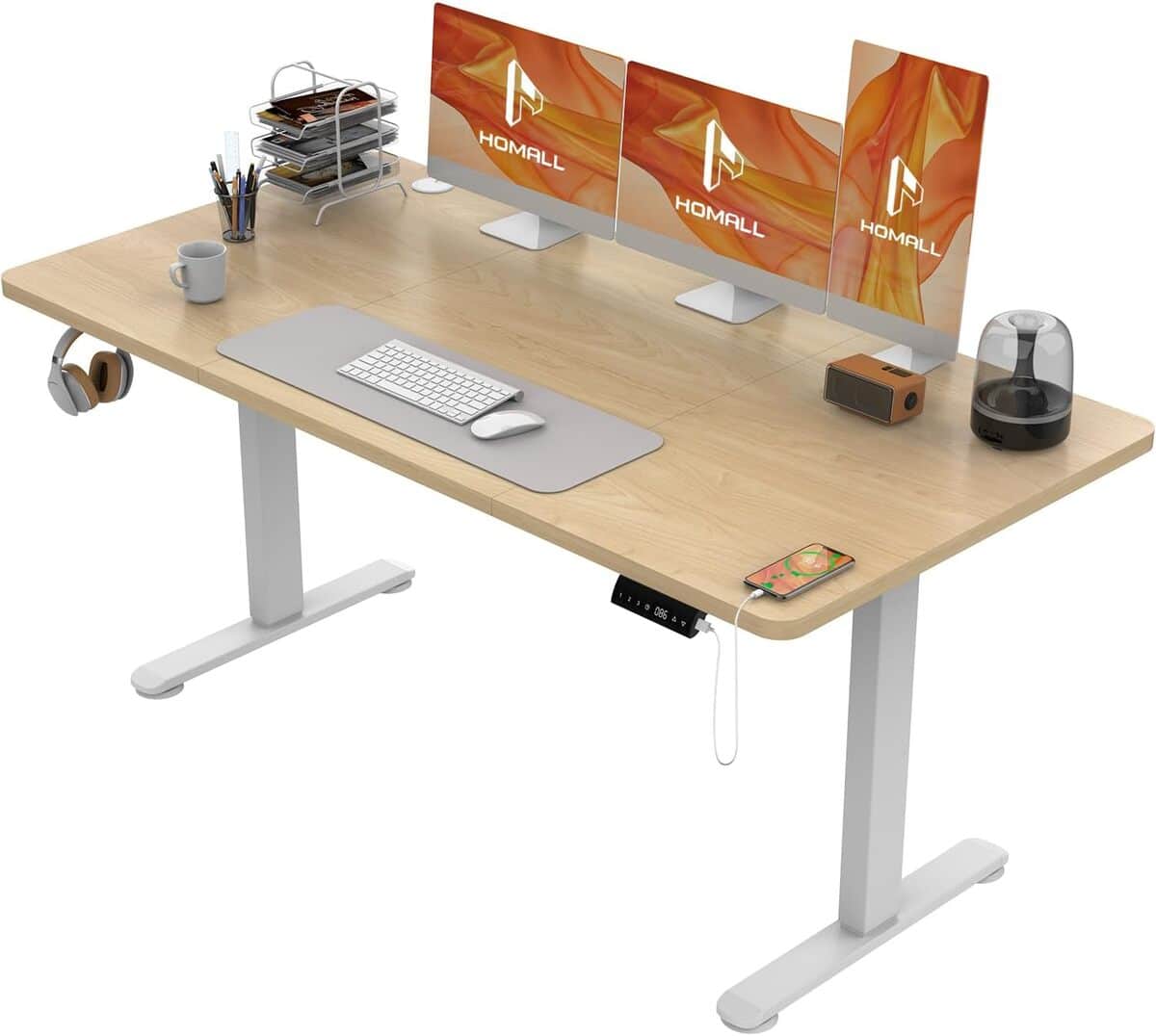 Test du bureau assis debout Homall électrique 140x70 cm