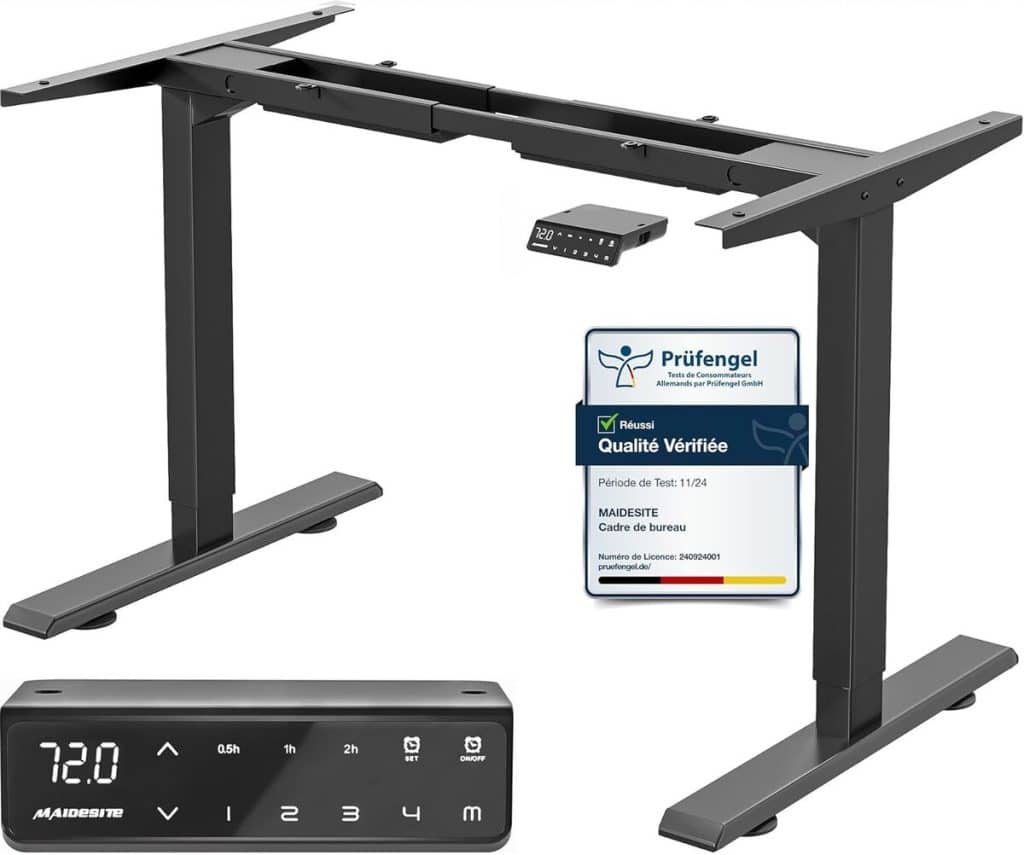 Test du bureau assis debout MAIDeSITe à 2 étages avec moteurs réglables
