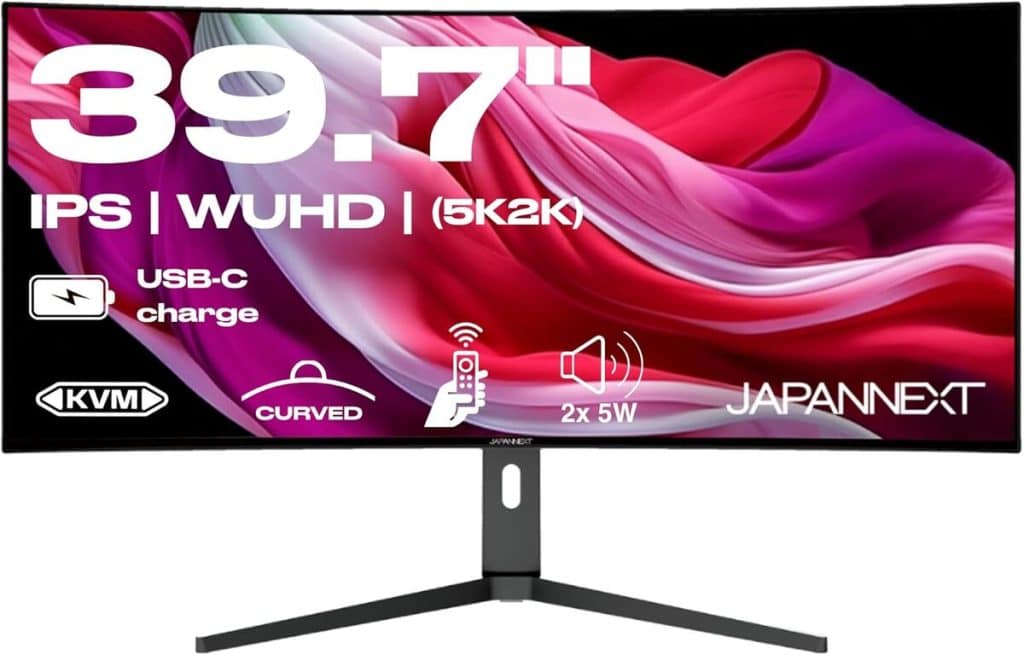 Test de l'écran incurvé JAPANNEXT JN-5X40 39, 7 pouces 5K2K HDR