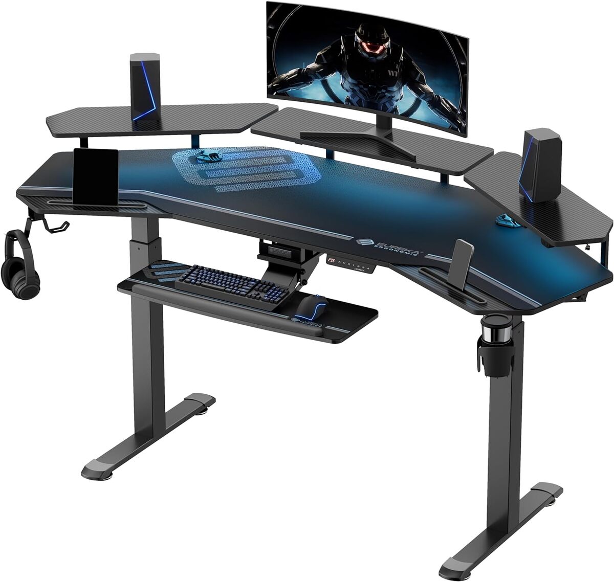 Test du bureau gaming EUREKA ERGONOMIC LED assis-debout