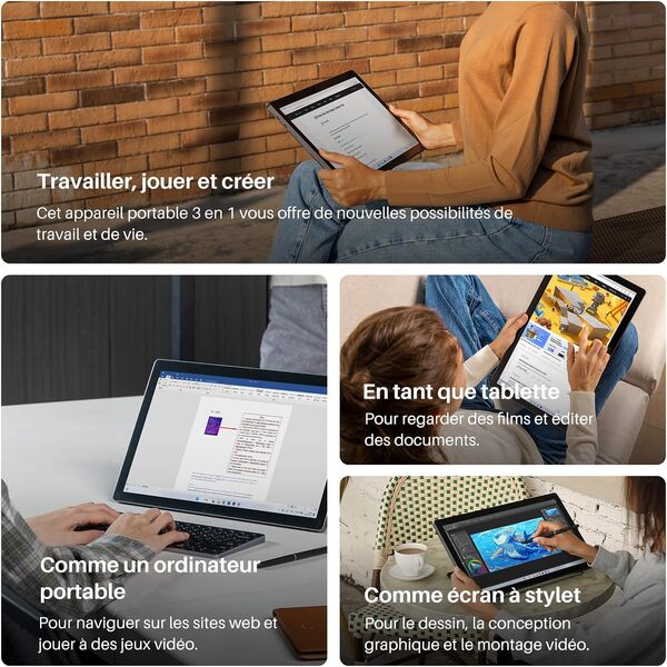 HUION Kamvas Studio 16 2.5K Tout-en-Un,Combinant Ordinateur Portable,Tablette et Un Ecran à Stylet,idéal pour Le Dessin,Le Travail,l'apprentissage et Le Divertissement ?15,8 Pouces