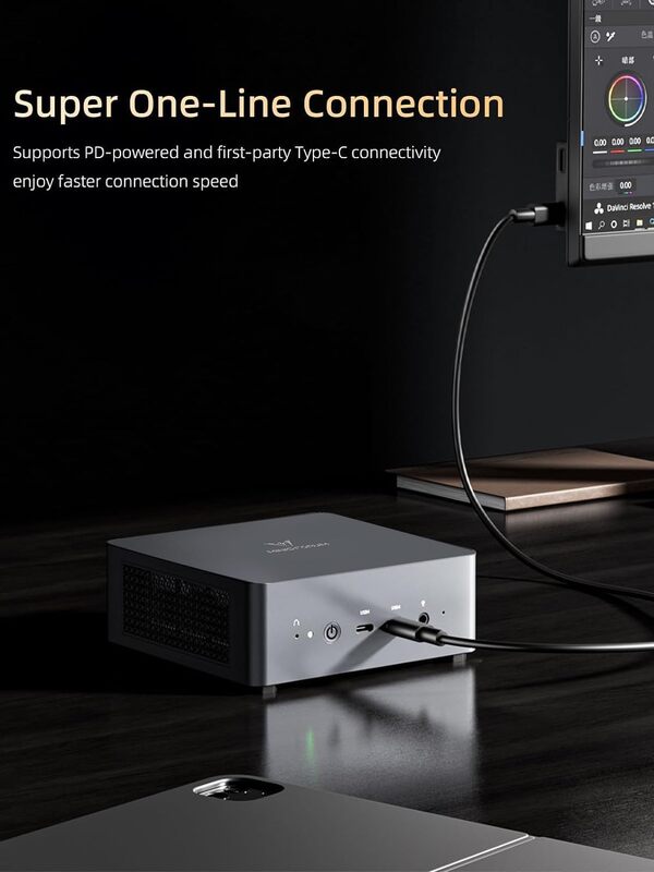 MINISFORUM Venus UM790 Pro Mini PC AMD Ryzen 9 7940HS jusqu'à 5,2 GHz 64 Go DDR5 1 to SSD avec AMD Radeon 780M, 4X USB3.2, 2X USB4, 2X HDMI 2.1, 2X PCIe4.0,Wi-FI 6E/BT5.3, RJ45 2,5 G