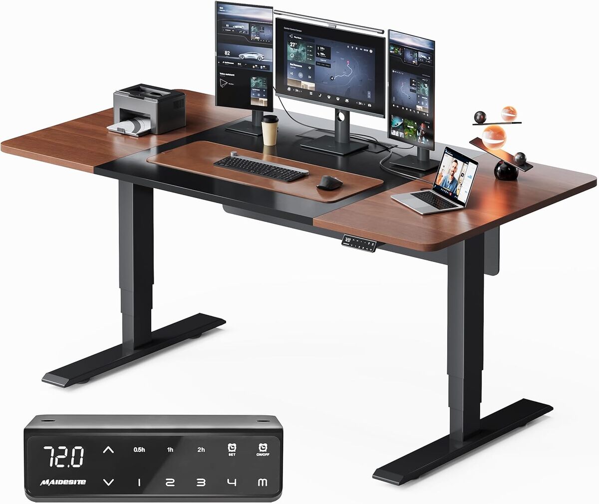 Test du bureau assis-debout MAIDeSITe SC2 Pro Plus : cadre réglable électrique