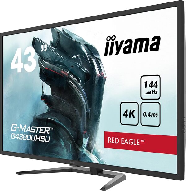 iiyama Ecran PC Gamer 43 Pouces 4K UHD G-Master Red Eagle G4380UHSU-B1