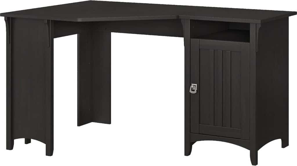 Test : bureau d'angle Bush Furniture Salinas 55 W noir vintage