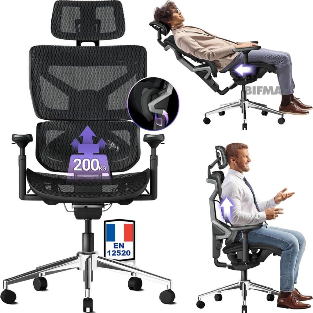 Test : chaise de bureau BASETBL ErgoGame Pro Max, confort et adaptabilité