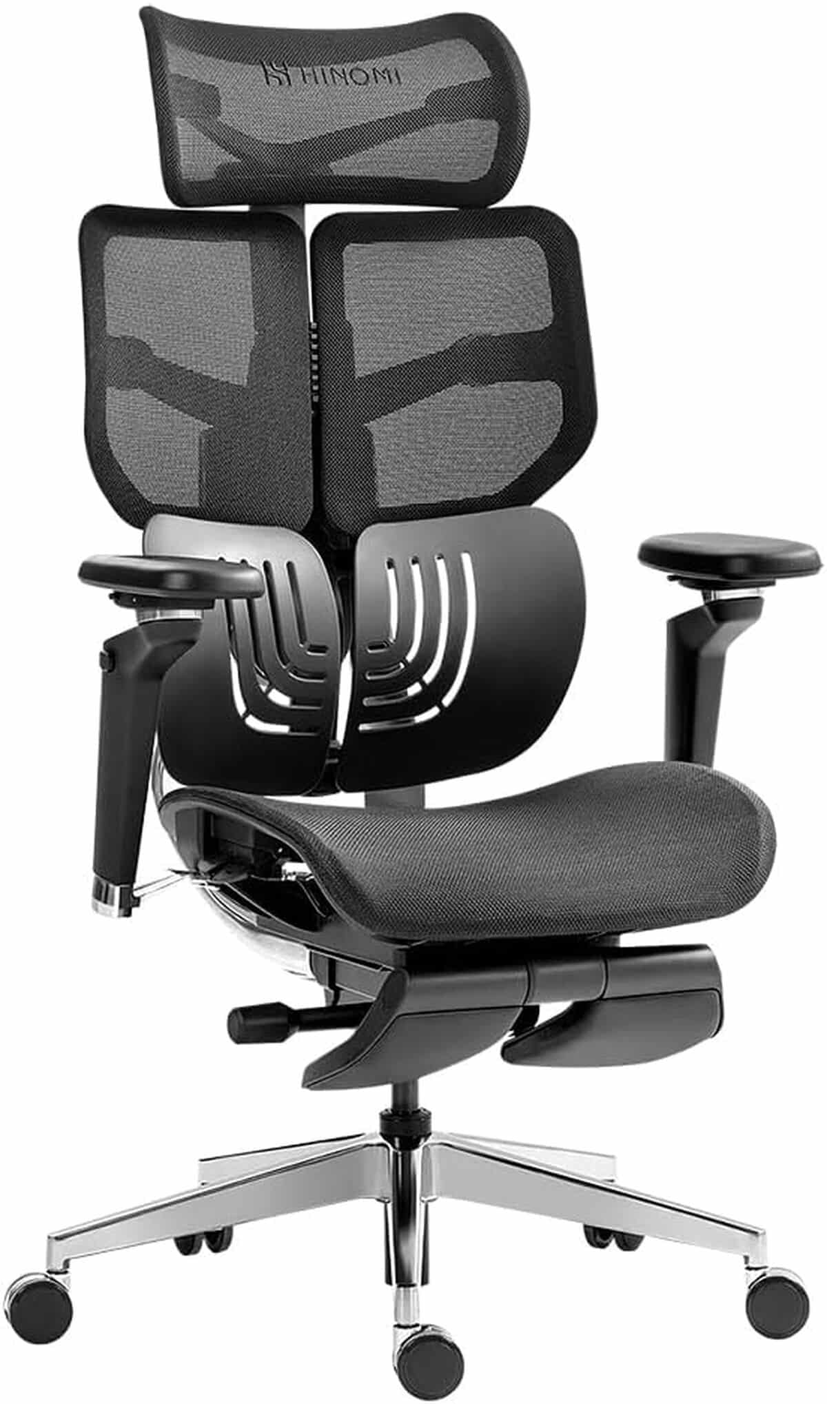 Test : chaise de bureau ergonomique Hinomi X1 avec dossier haut et repose-jambes intégré