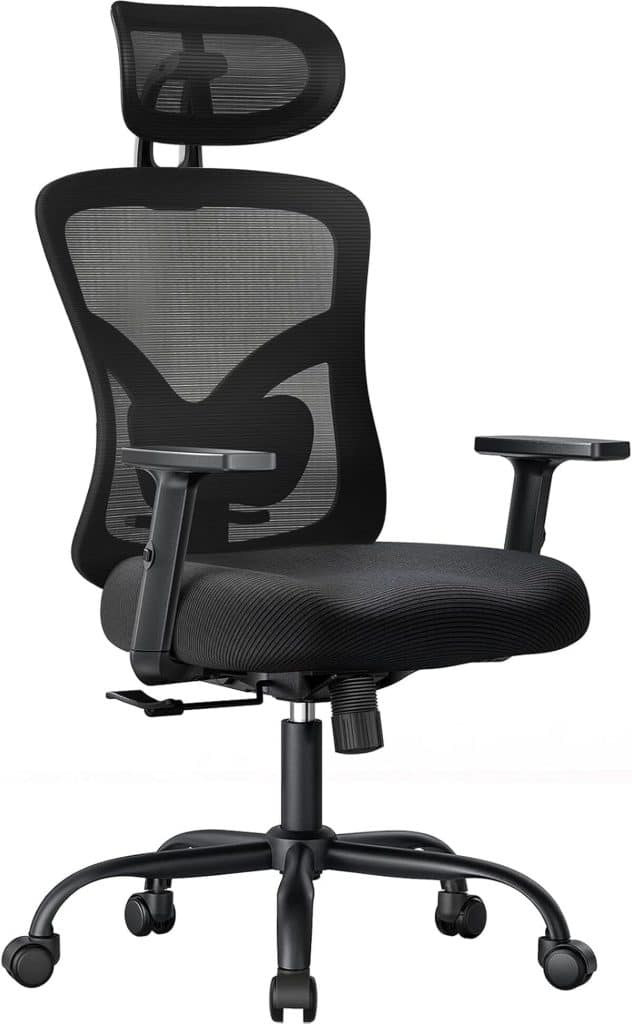 Test de la chaise de bureau ergonomique Noblewell avec support lombaire et appui-tête 2D