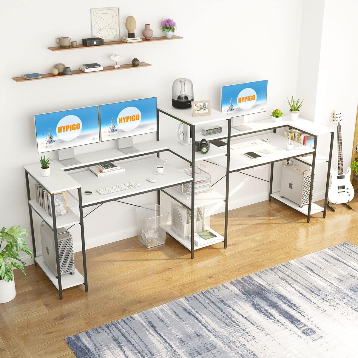 Test du bureau double Hypigo : un espace de travail XXL élégant et fonctionnel