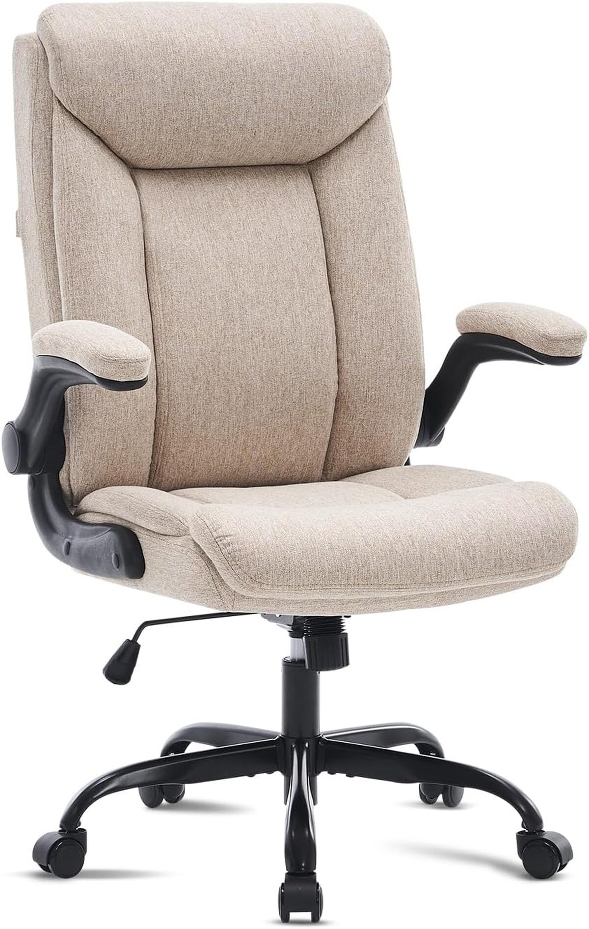 Test de la chaise ergonomique MZLEE beige avec accoudoirs rabattables