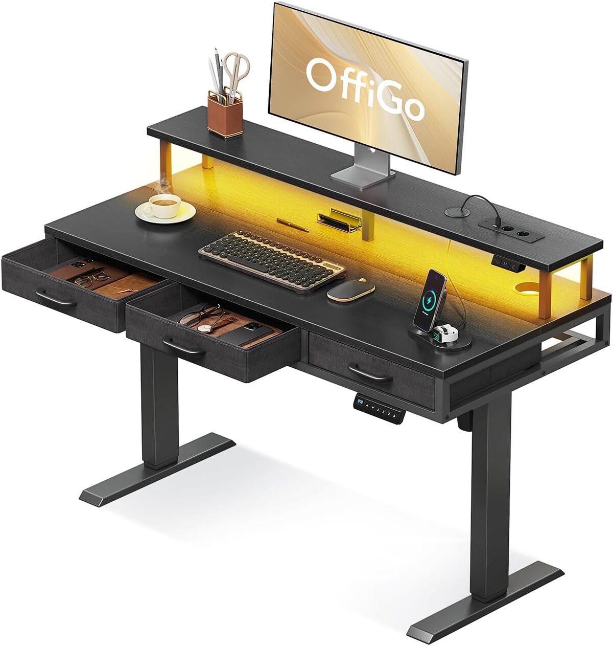 Test : bureau électrique OffiGo, réglable et multifonctionnel