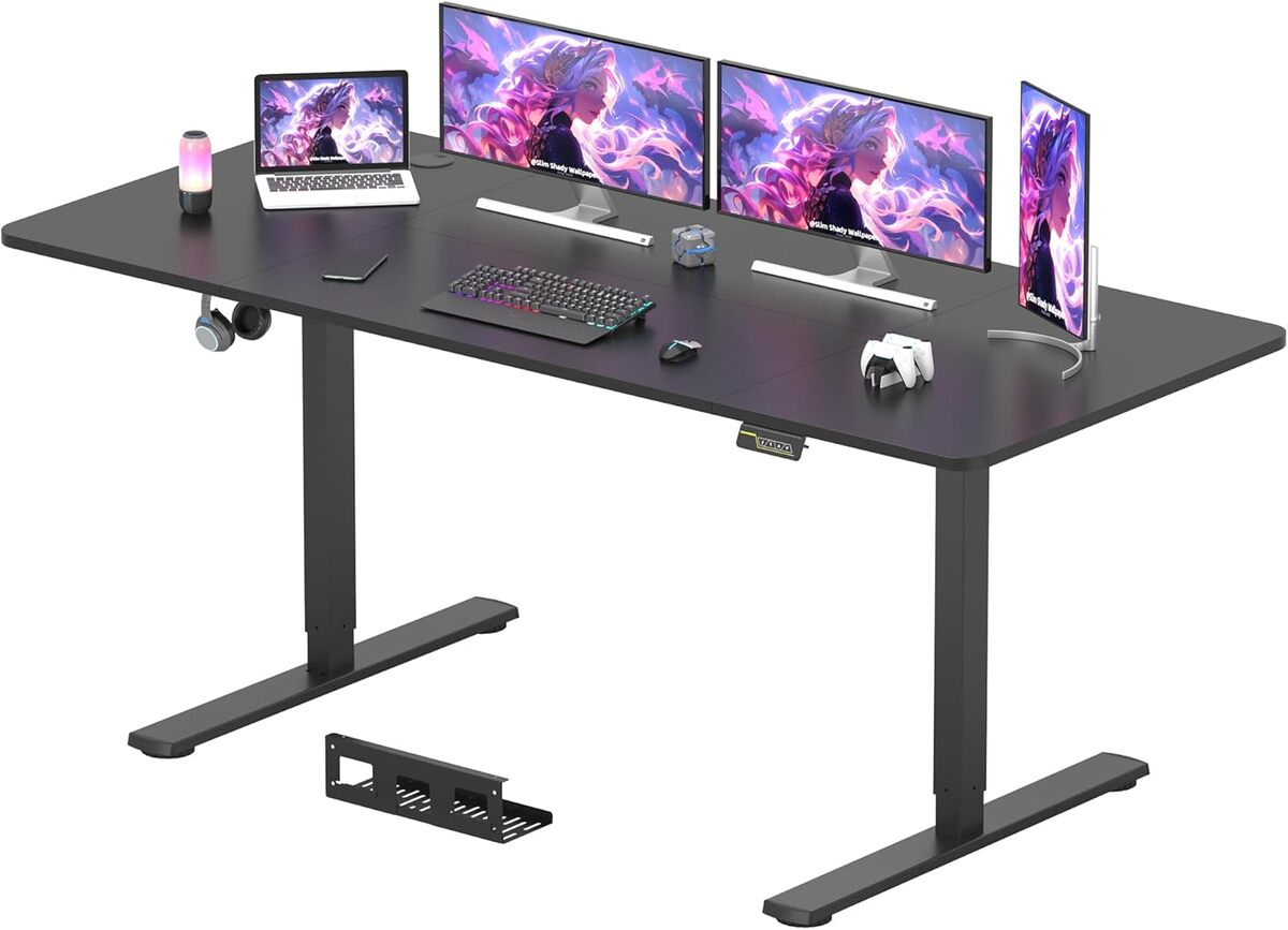Test : bureau gaming réglable SANODESK 200x80 cm noir