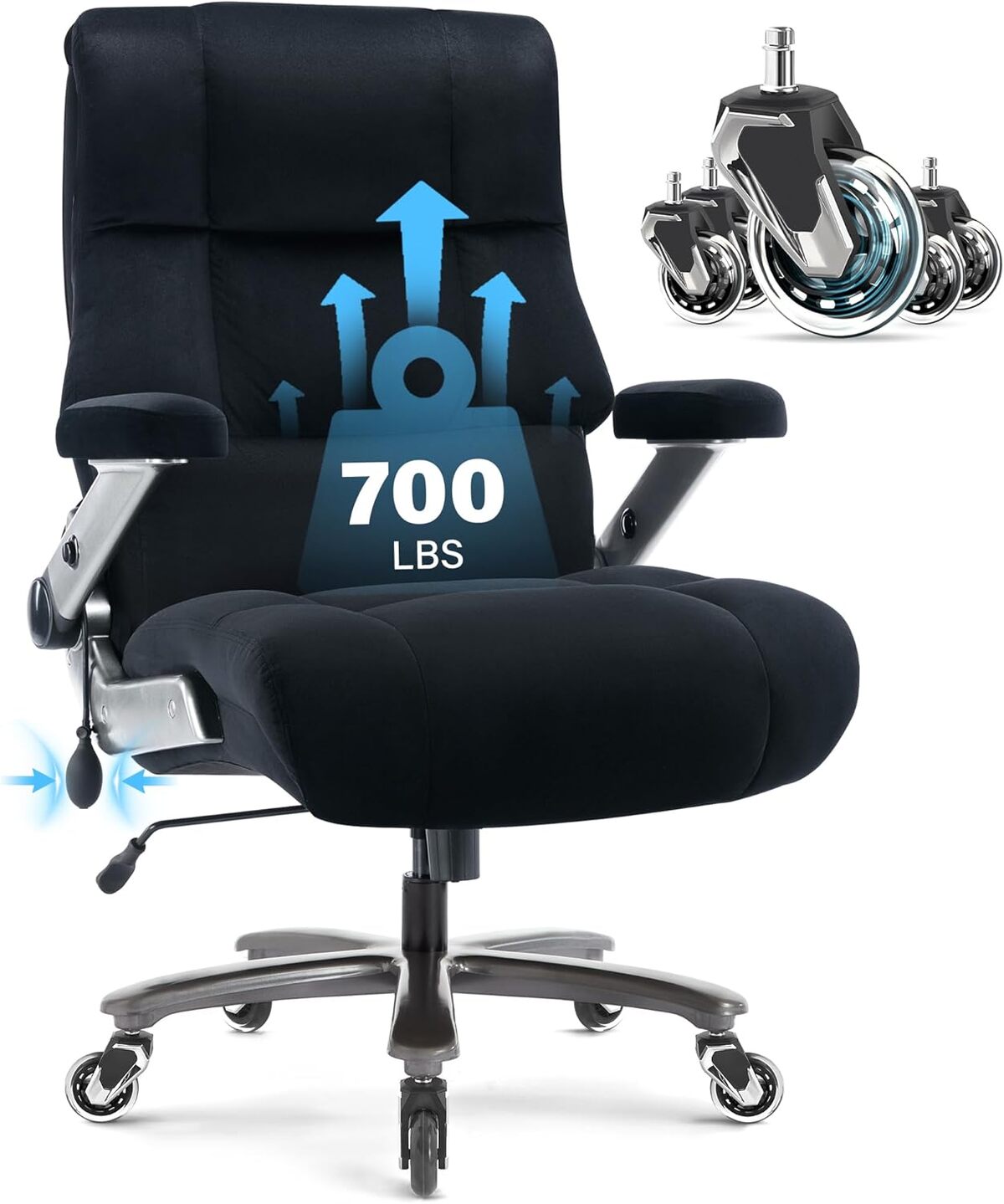 Test : chaise de bureau ergonomique 226, 8 kg avec support lombaire et accoudoirs 3D
