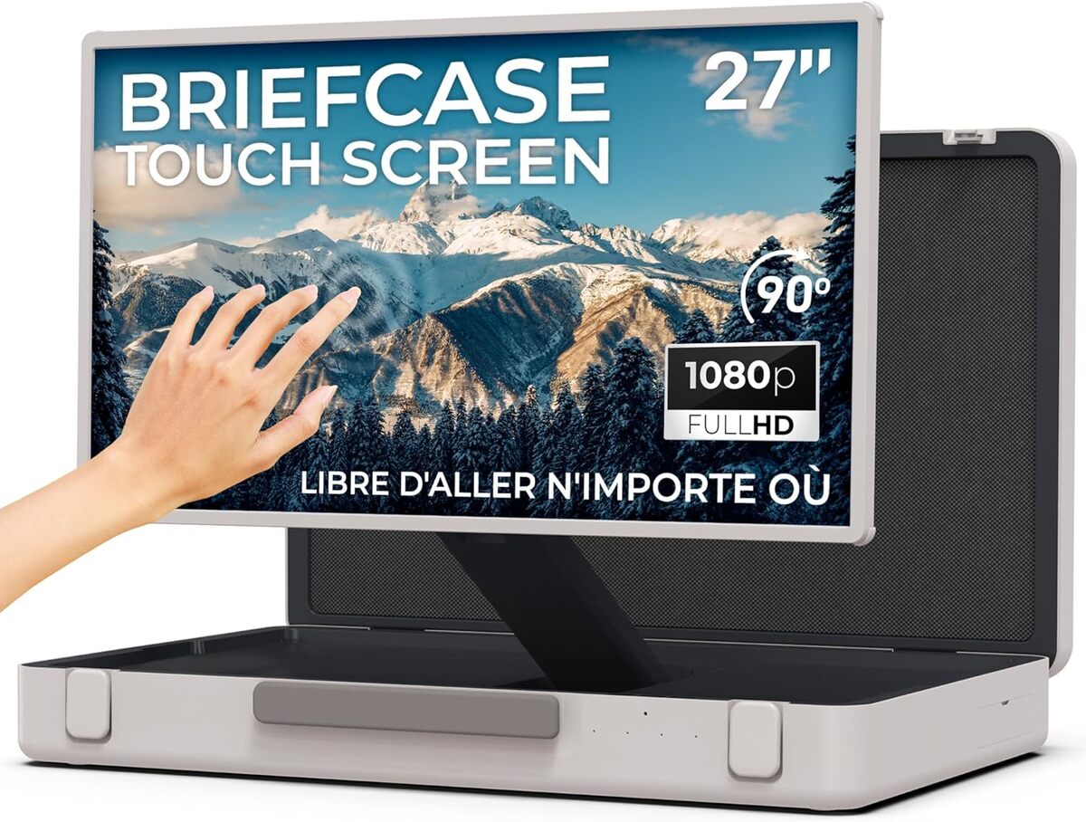 Test : écran tactile portable Smart TV 27" rotatif