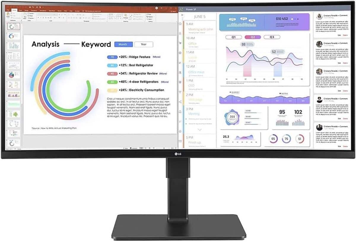 Test : lG Ultrawide 34BQ77QB-B écran incurvé UW-QHD