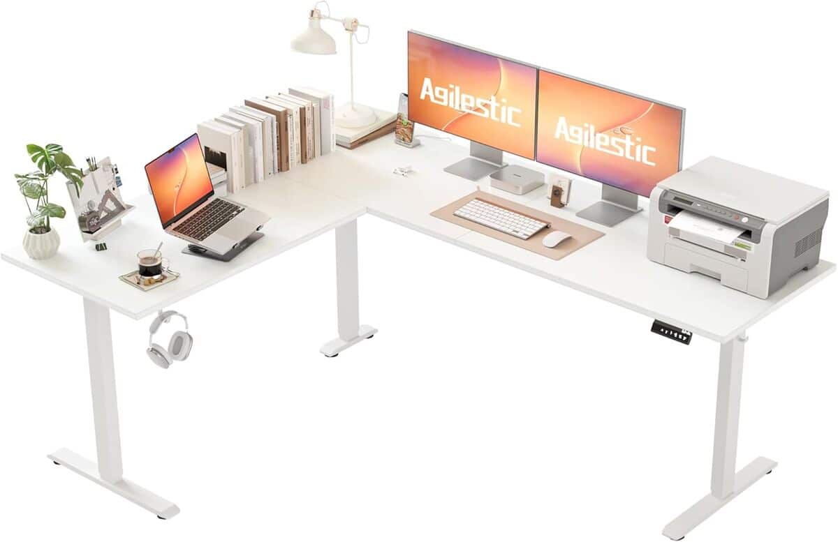 Test du bureau électrique Agilestic en L : ergonomie et praticité