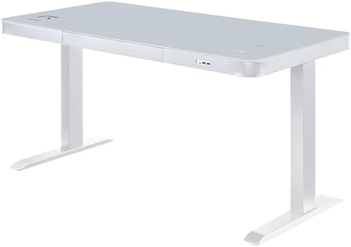 Test du bureau électrique Rekt RGo Touch Desk 140 blanc : confort et fonctionnalité
