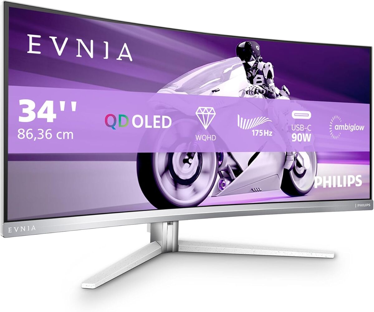 Test du moniteur incurvé Philips Evnia 34M2C8600 : immersion totale en jeu