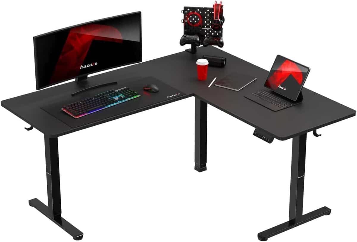 Test : huzaro Hero 9.5 bureau d'angle électrique assis-debout