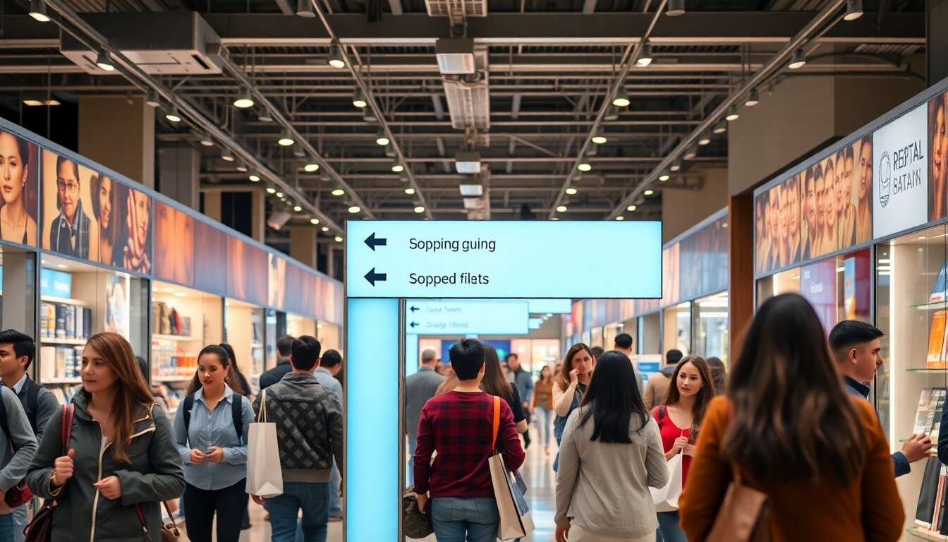 Impact commercial des panneaux directionnels en magasin