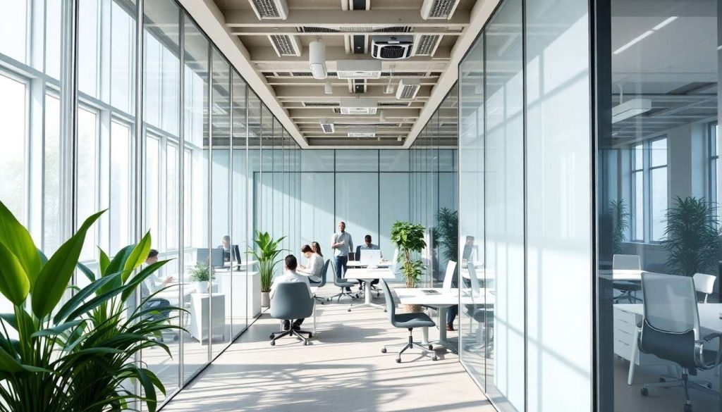 Optimiser l'isolation phonique des bureaux vitrés