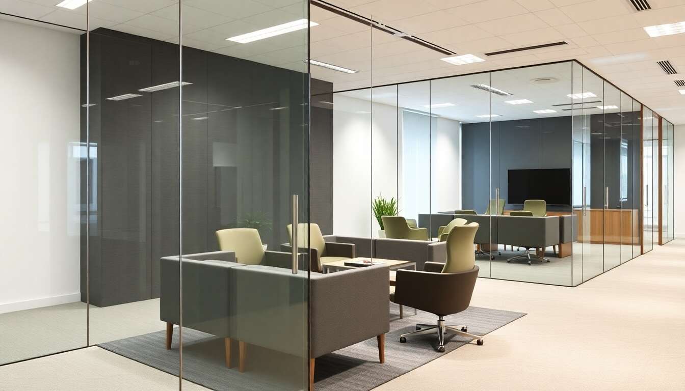 Comprendre les d&eacute;fis de l'isolation phonique dans les bureaux vitr&eacute;s