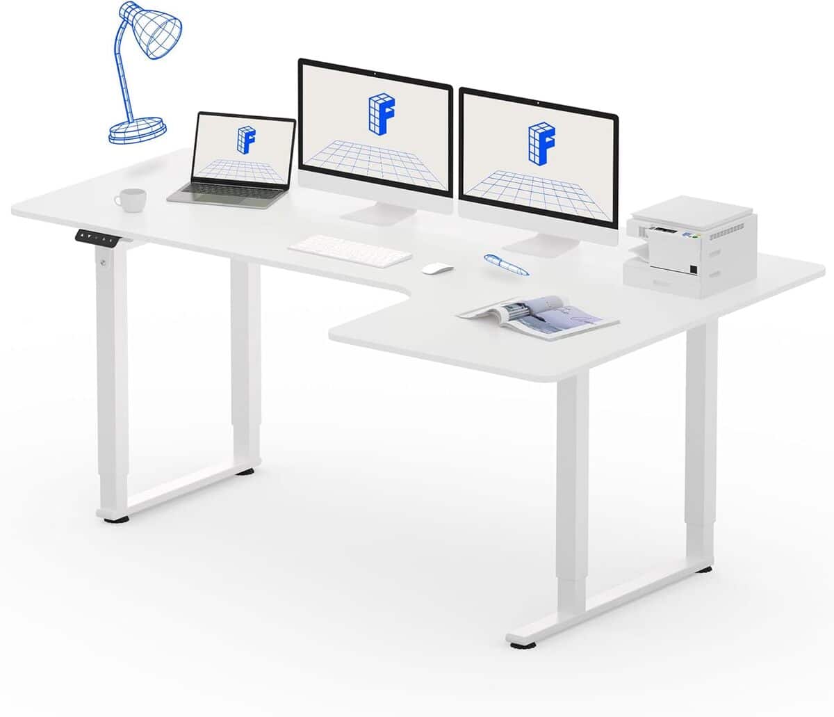 Test : bureau assis-debout Flexispot modèle L 180x110cm