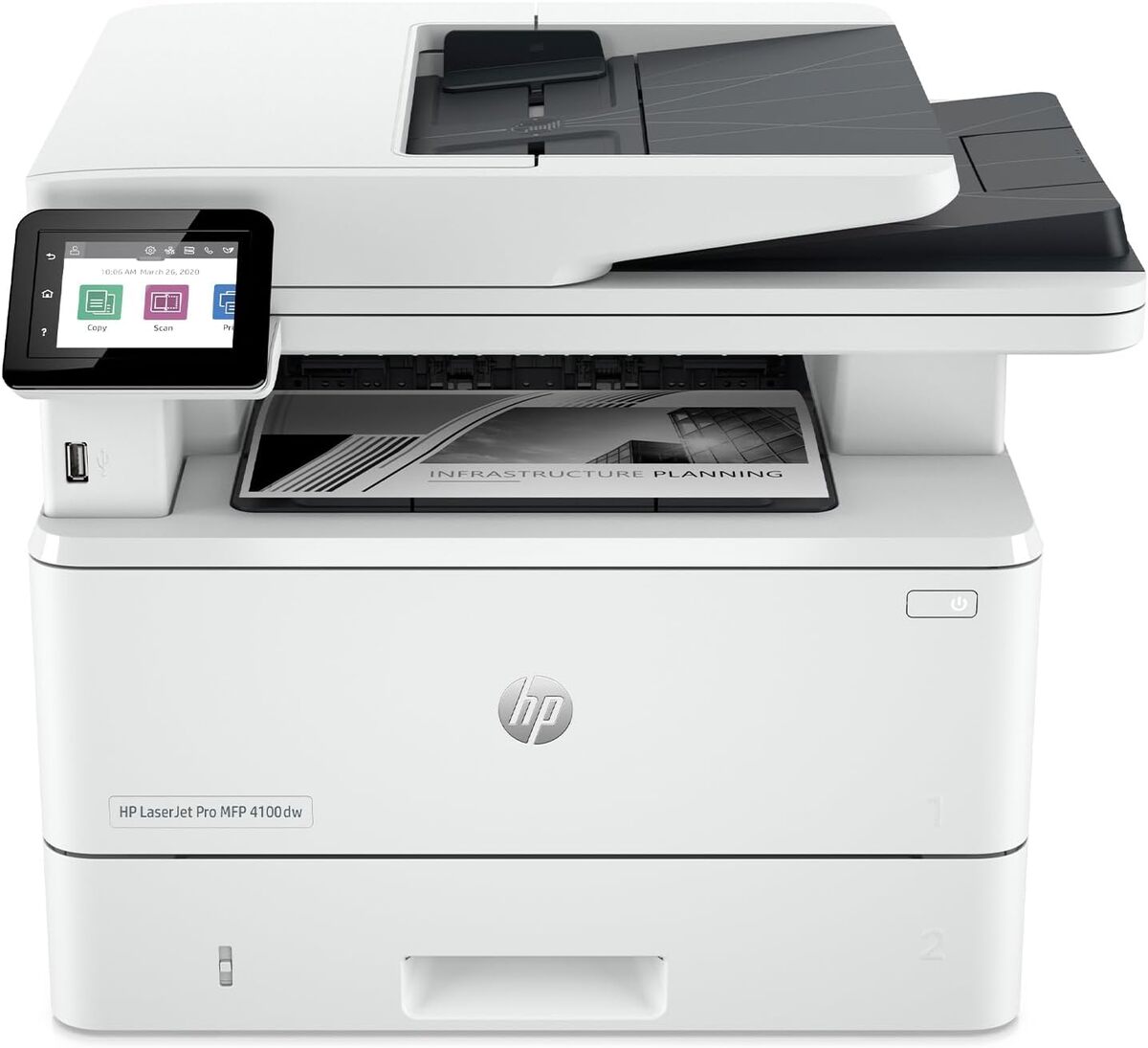 Test de l'imprimante HP LaserJet Pro 4102dw : performance multifonction en noir et blanc