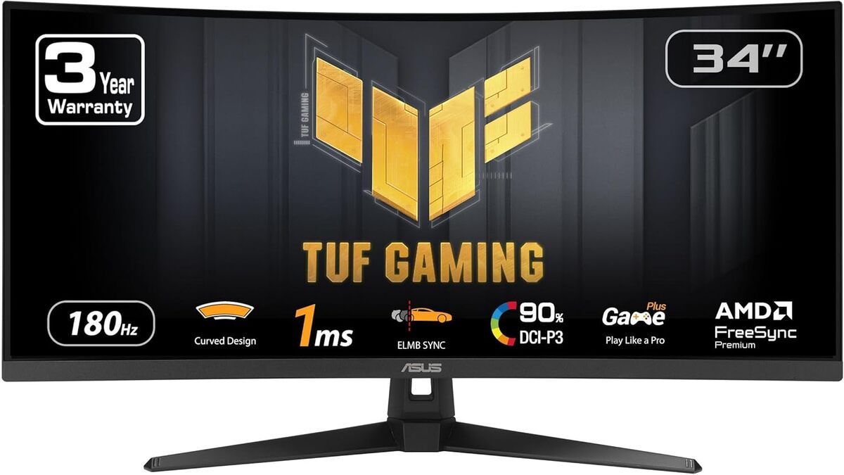 Test du moniteur incurvé Asus TUF Gaming VG34VQ3B : immersion QHD 21 : 9
