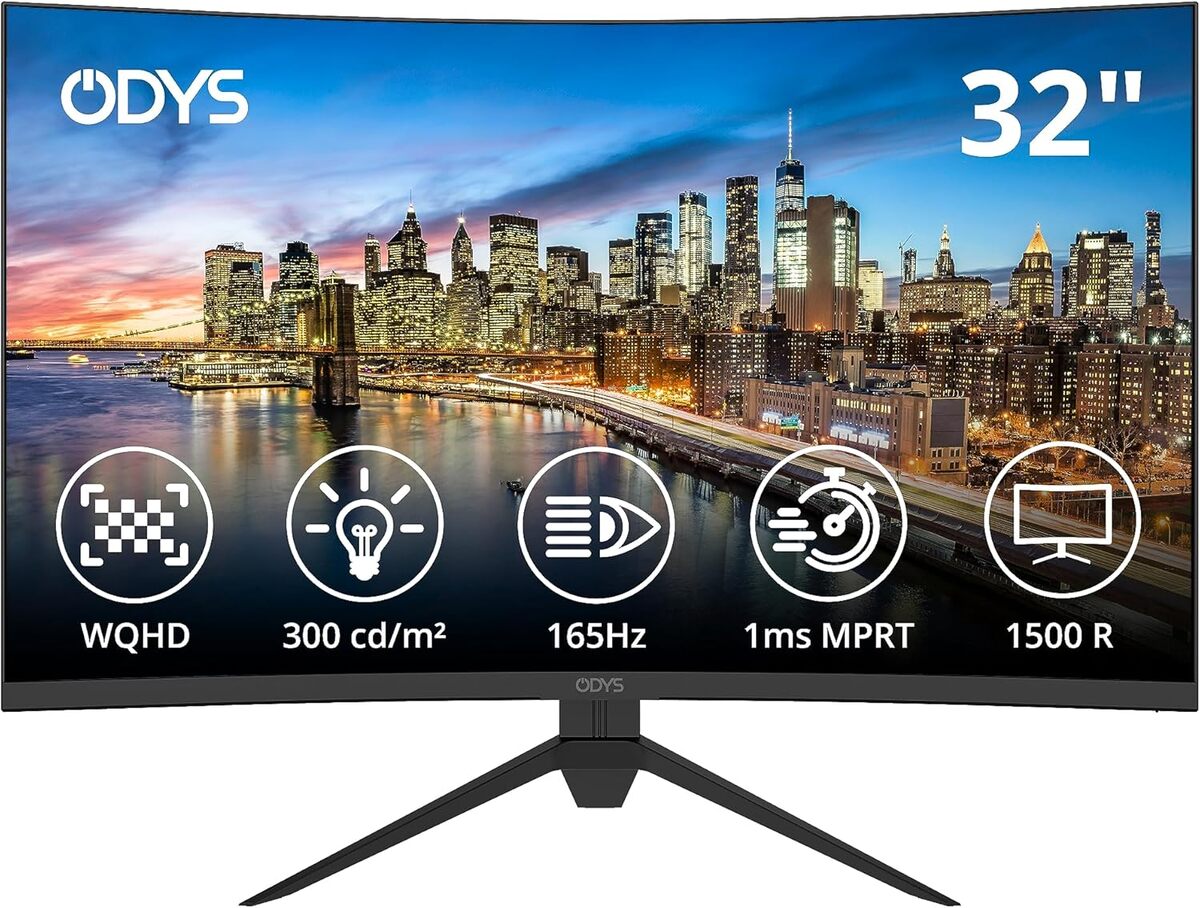Test Odys XP32 : moniteur incurvé WQHD ultra-rapide