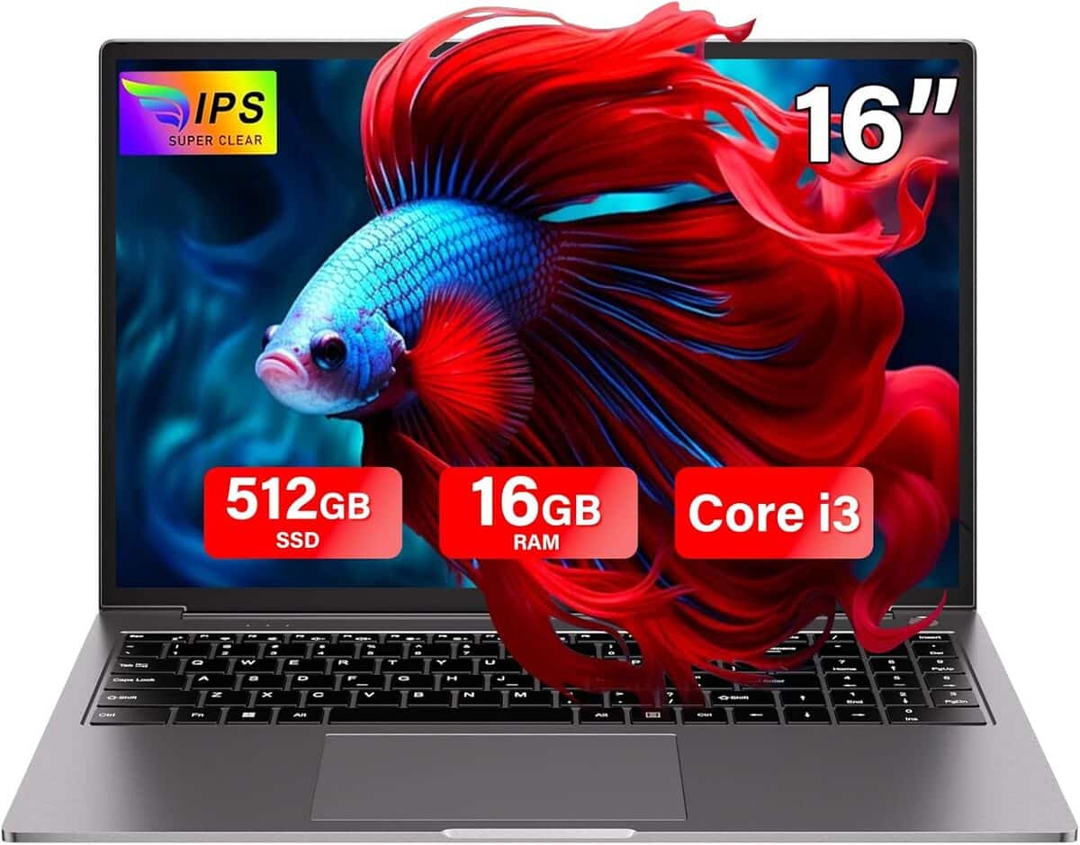Test : ordinateur portable 16 pouces Core i3, stockage extensible, double wifi