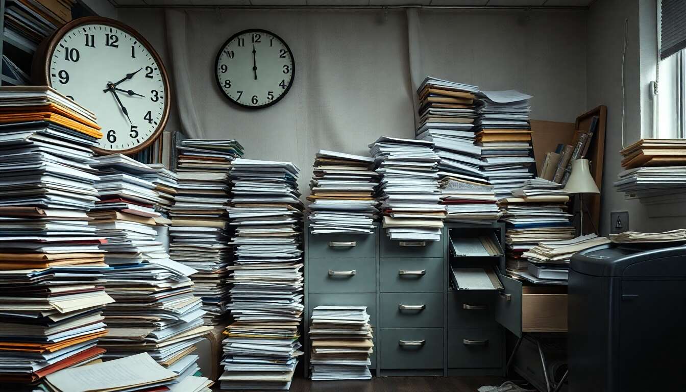 &eacute;limination des documents apr&egrave;s la p&eacute;riode de conservation