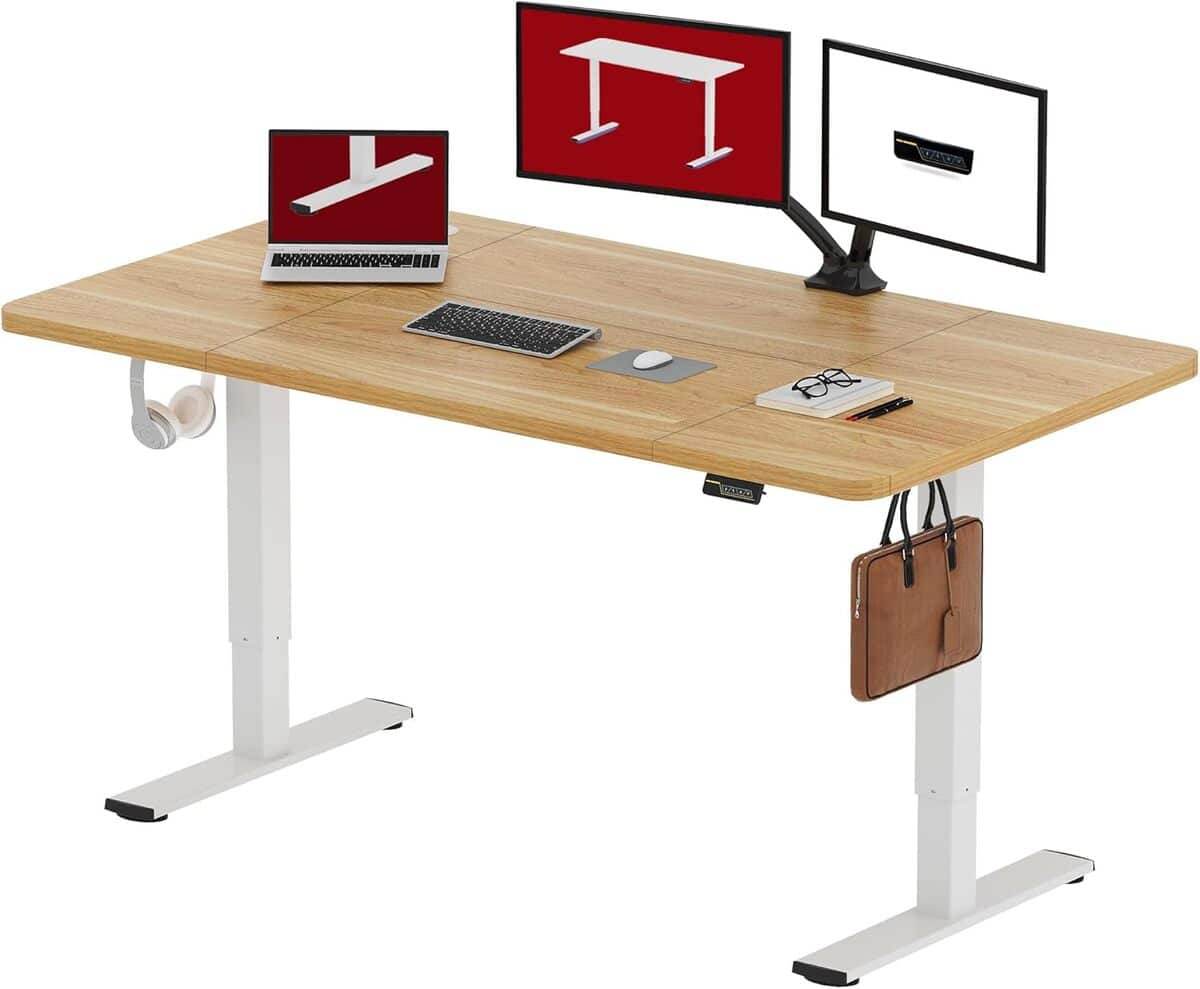 Test : bureau assis-debout électrique SANODESK 160x60 cm