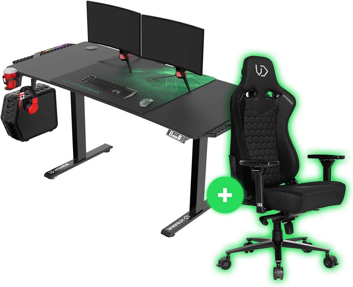 Test bureau électrique Ultradesk Level V2 : le choix gaming éblouissant