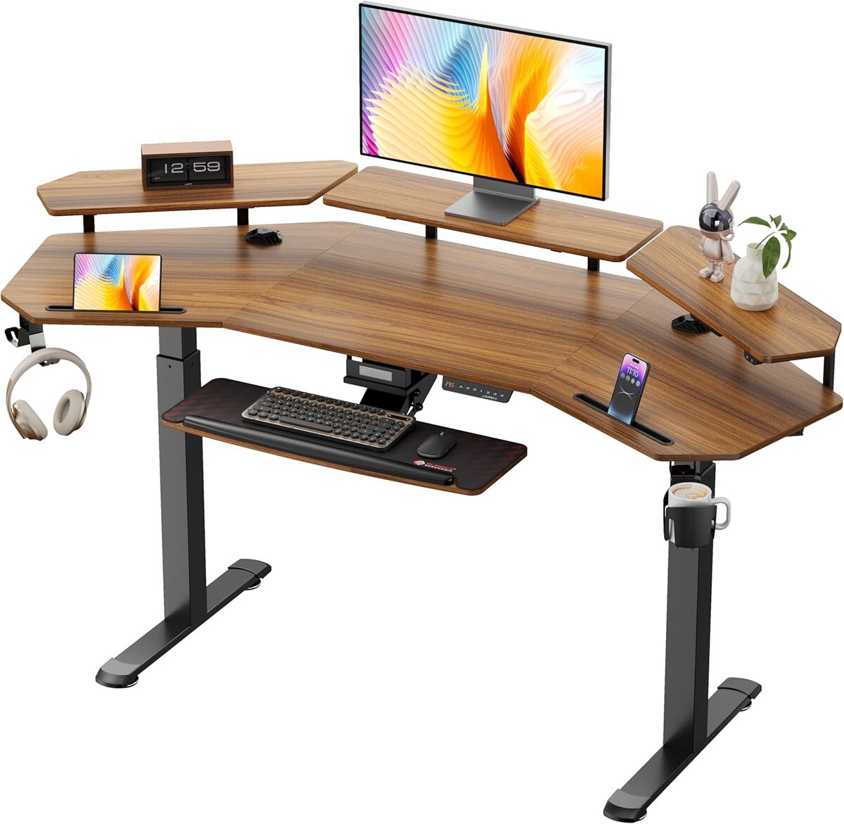 Test du bureau gaming LED Eureka Ergonomic : efficacité et confort ajustable