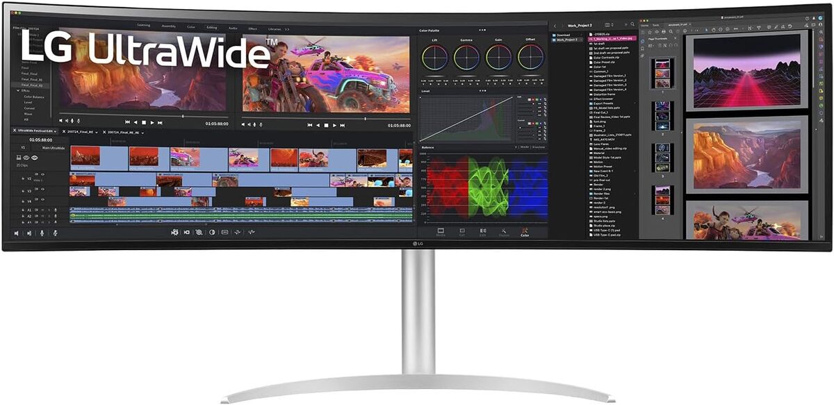 Test : écran LG UltraWide™ 49WQ95C-W courbé 49