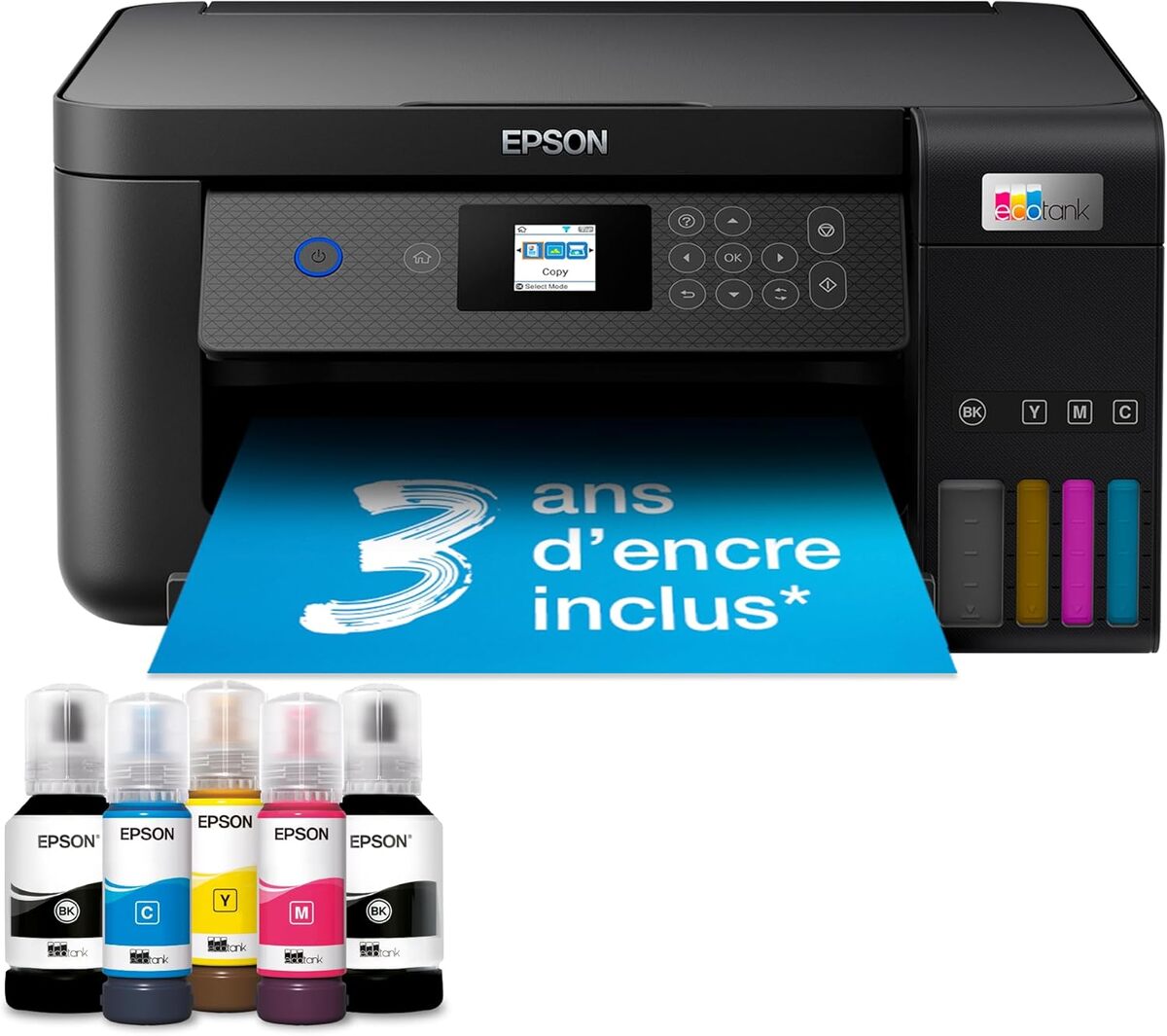 Test : epson EcoTank C11CJ63405, impressions couleur ultra rapides