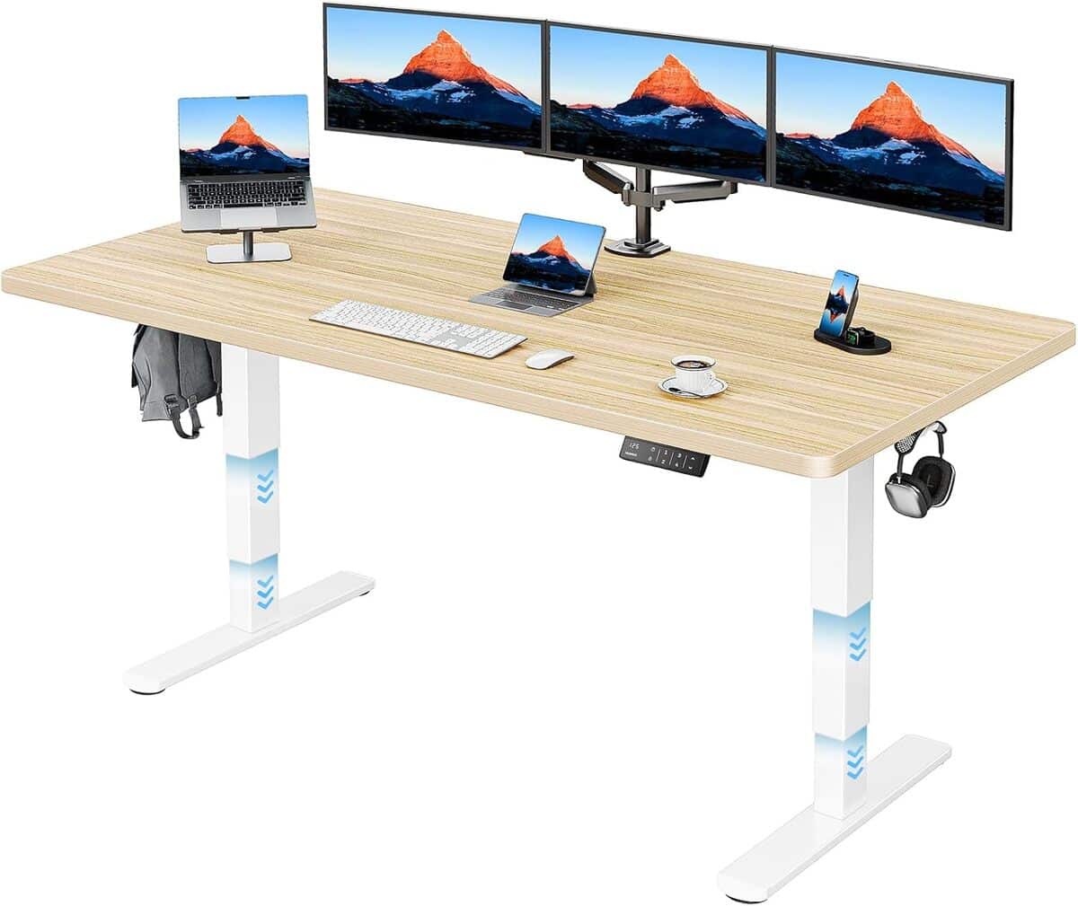 Test : bureau électrique HUANUO, modèle 180 x 80 cm