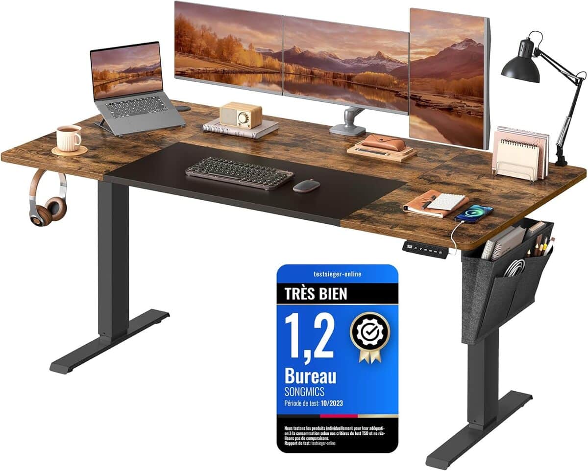 Test du bureau électrique réglable SONGMICS LSD026X01