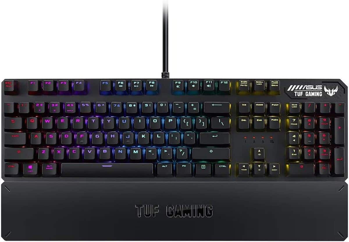 Test : aSUS TUF Gaming K3, clavier mécanique RGB performant