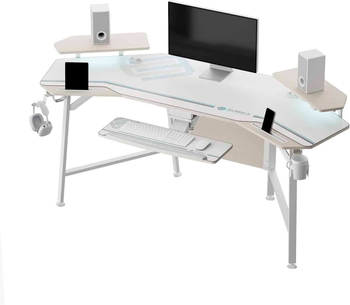 Test du bureau gaming Eureka Ergonomic 182x76cm avec LED