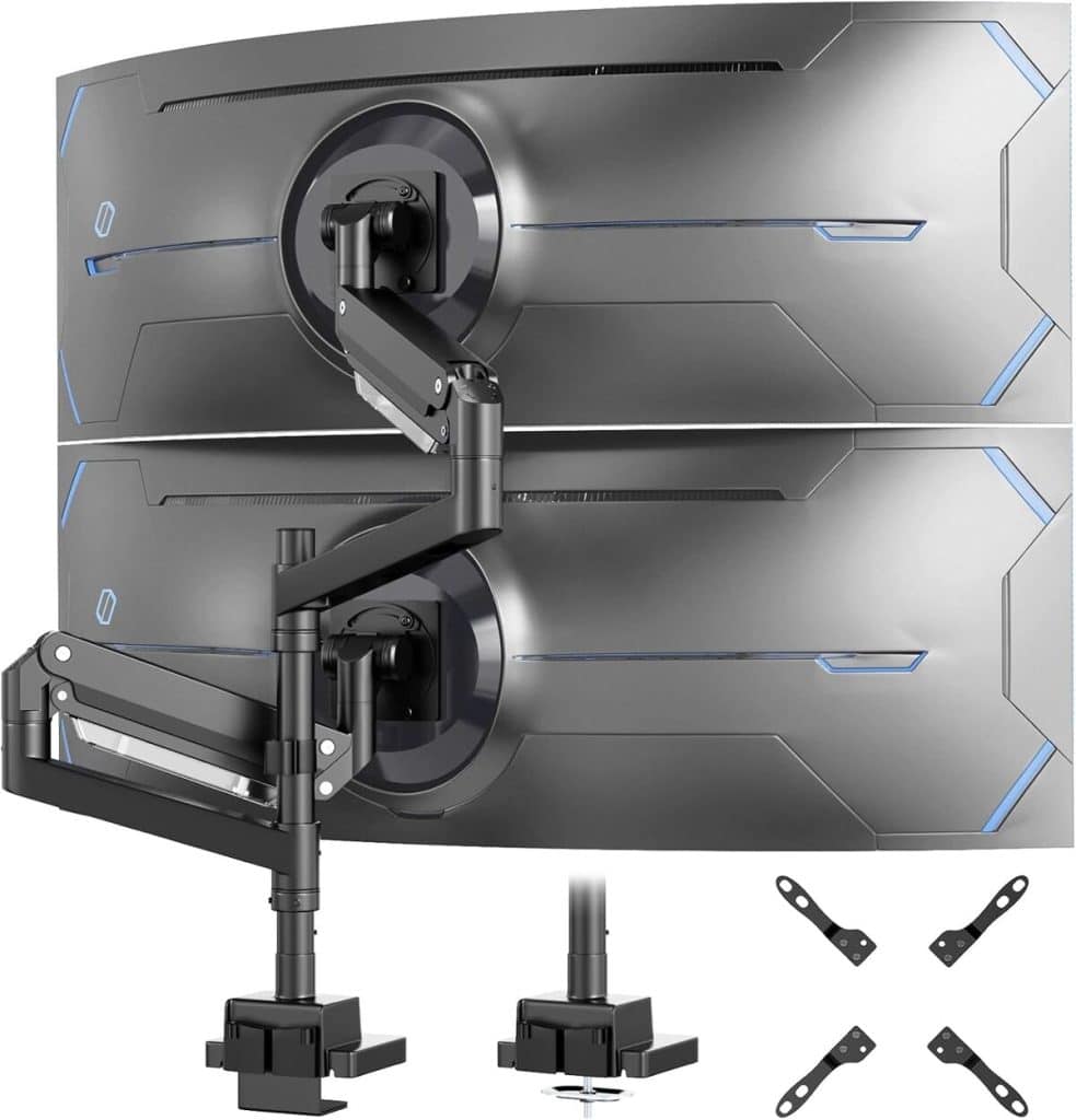 Test du support écran-PC : bras vertical pour double écran ajustable