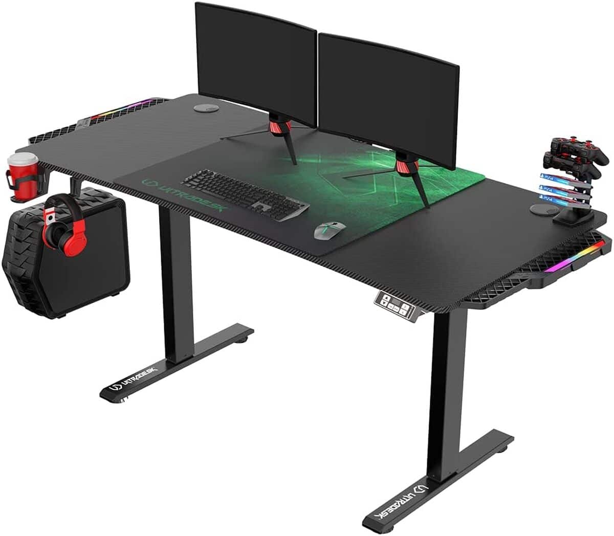 Test : ultradesk Level V2, bureau gaming électrique performant
