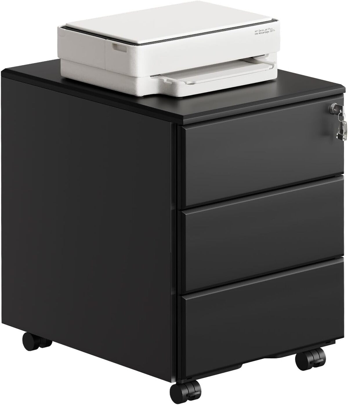 Test : caisson de bureau WOLTU SK024sz avec serrures et roulettes