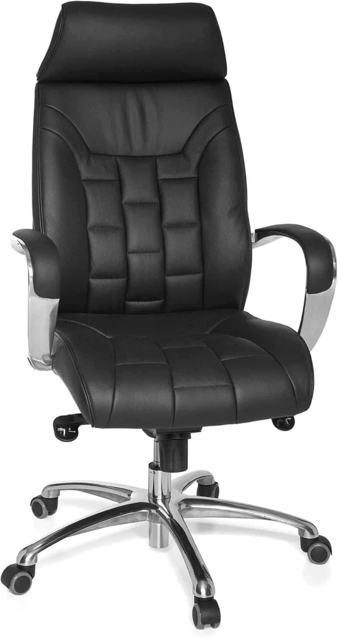 Test : chaise de bureau FineBuy, confort en cuir pour cadres
