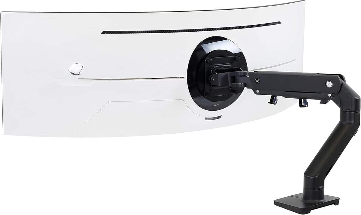 Test du bras HX HD gaming Ergotron : support mono-écran robuste pour moniteurs incurvés