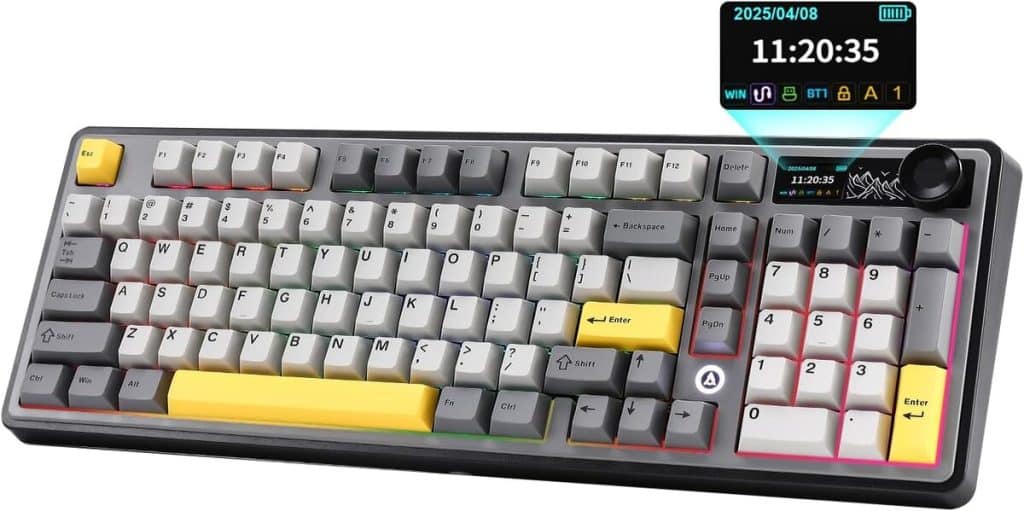 Test du clavier mécanique MIKIBY AJAZZ AK980 : efficacité trimode et écran intelligent