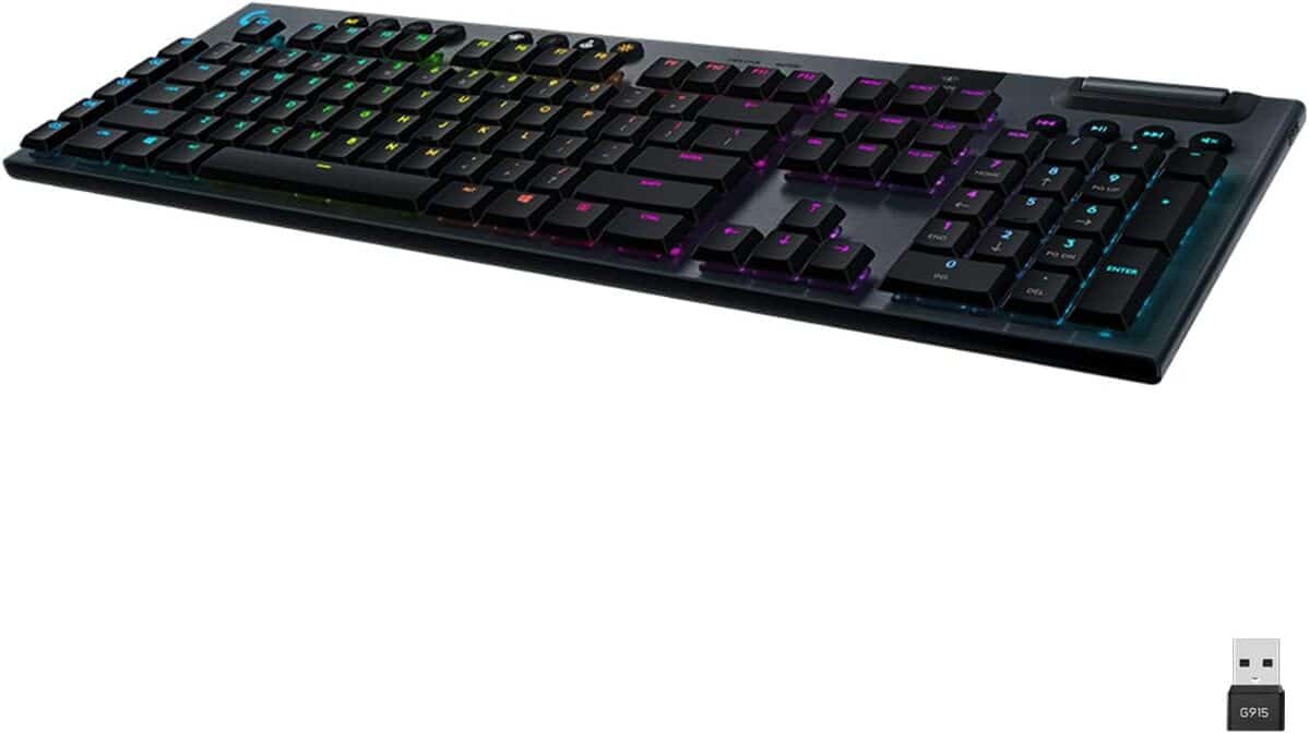 Test du clavier mécanique sans fil Logitech G 915 Lightspeed : performance et design ultra fin
